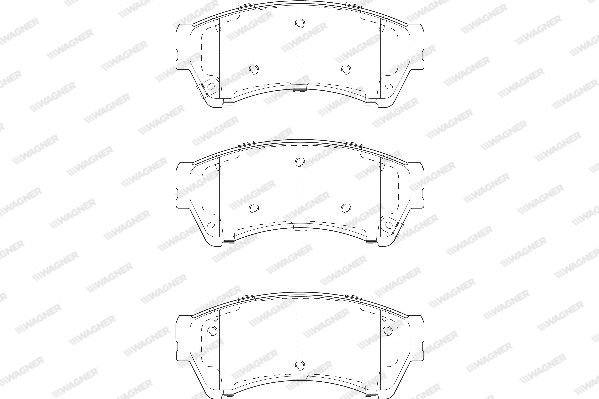 Brake Pad Set, disc brake (WBP24582A)