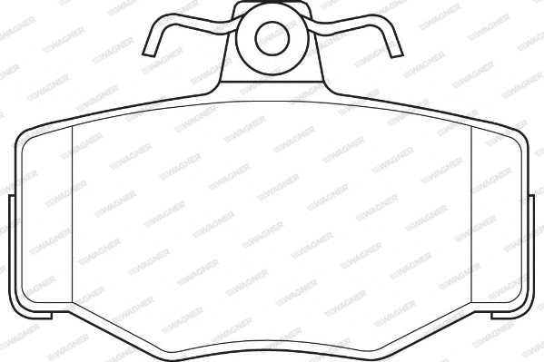 Brake Pad Set, disc brake (WBP21545A)