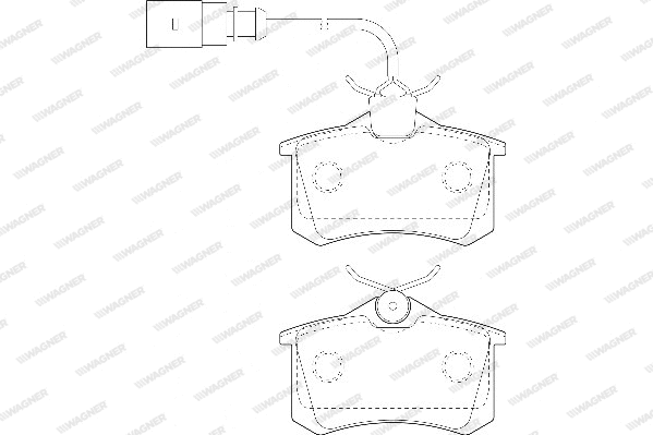 Brake Pad Set, disc brake (WBP20961E)