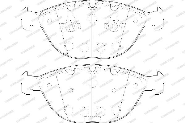 Brake Pad Set, disc brake (WBP23894A)