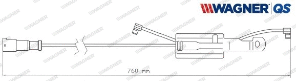 Warning Contact, brake pad wear (587046W)