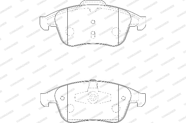 Brake Pad Set, disc brake (WBP24709A)