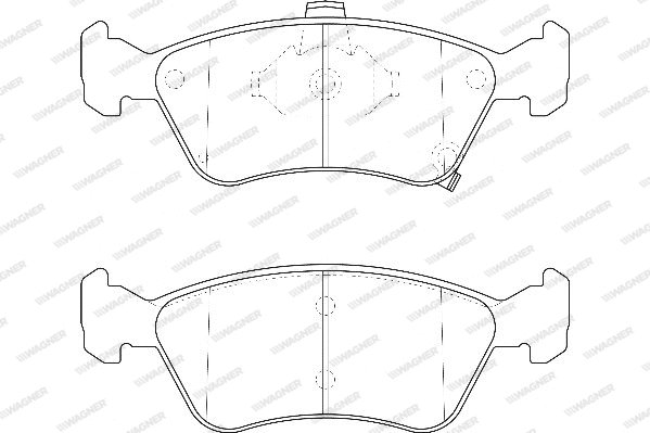 Brake Pad Set, disc brake (WBP21975A)