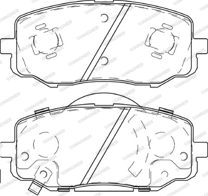 Brake Pad Set, disc brake (WBP24910A)