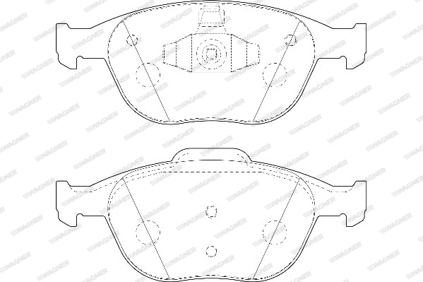 Brake Pad Set, disc brake (WBP23440A)