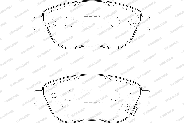 Brake Pad Set, disc brake (WBP23981A)