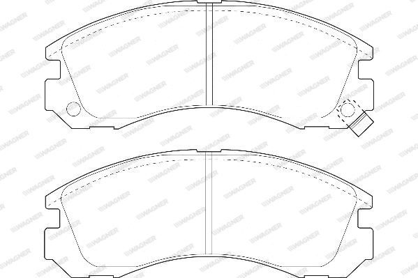 Brake Pad Set, disc brake (WBP21363A)