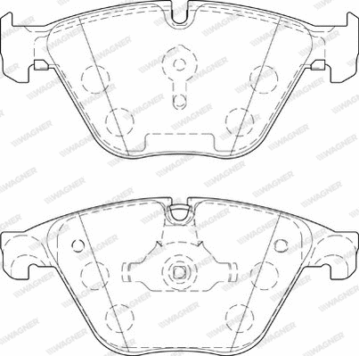 Brake Pad Set, disc brake (WBP24688A)