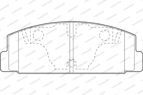 Brake Pad Set, disc brake (WBP20328A)