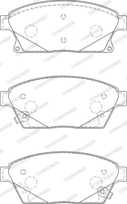 Brake Pad Set, disc brake (WBP25034A)