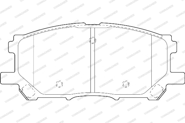 Brake Pad Set, disc brake (WBP23989A)