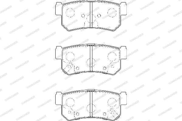 Brake Pad Set, disc brake (WBP23673A)