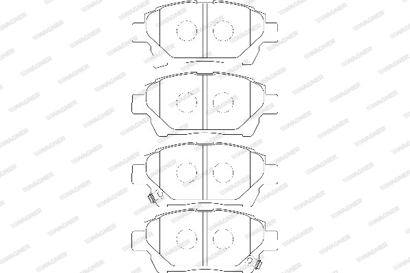 Brake Pad Set, disc brake (WBP24778A)