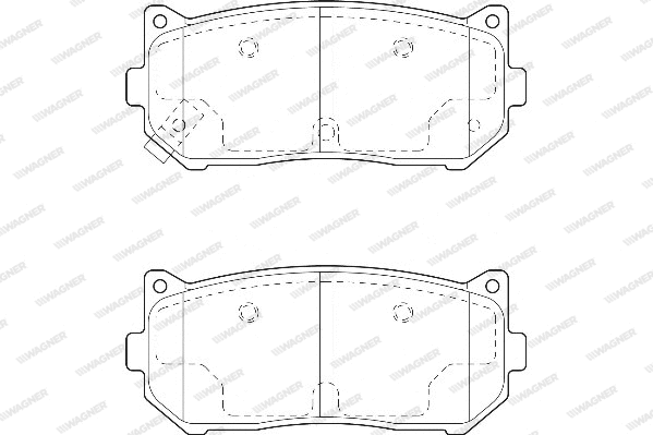 Brake Pad Set, disc brake (WBP23455A)