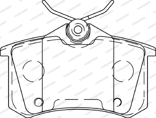 Brake Pad Set, disc brake (WBP23554A)