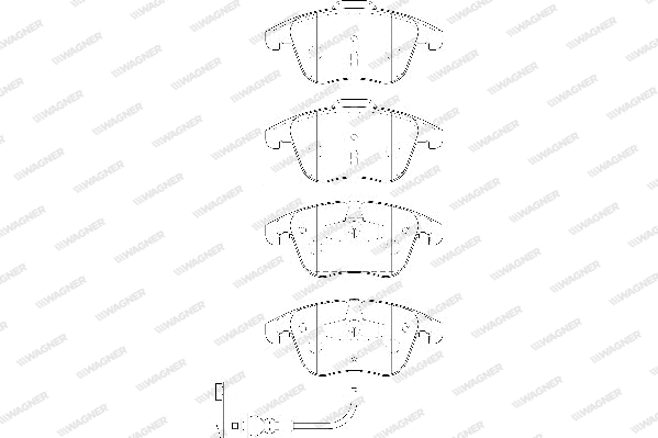 Brake Pad Set, disc brake (WBP24333A)