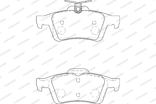 Brake Pad Set, disc brake (WBP24136A)