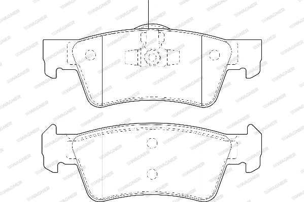 Brake Pad Set, disc brake (WBP23467A)