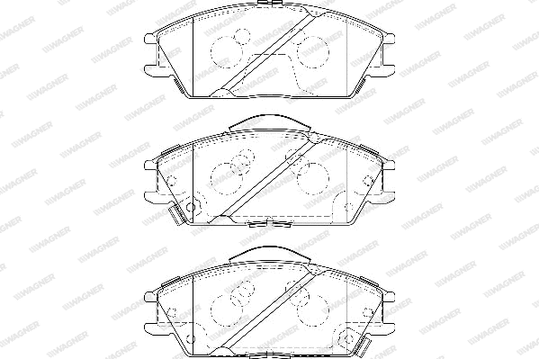 Brake Pad Set, disc brake (WBP21012B)