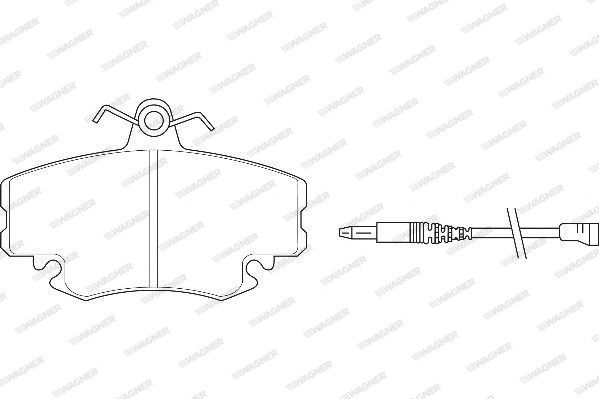 Brake Pad Set, disc brake (WBP21463A)