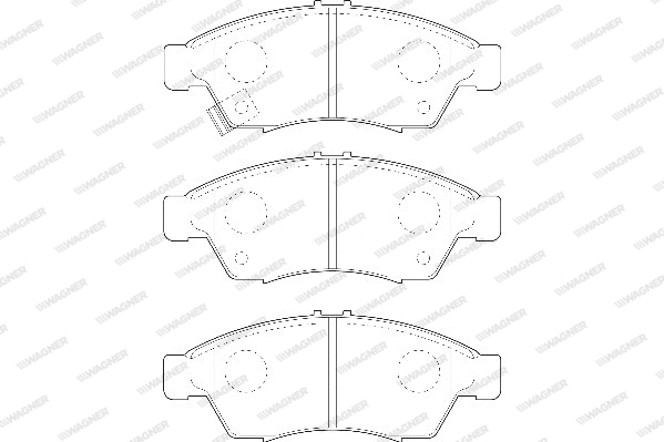 Brake Pad Set, disc brake (WBP23817A)