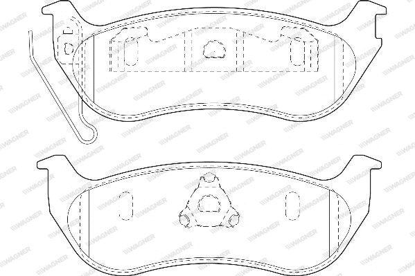 Brake Pad Set, disc brake (WBP24355A)