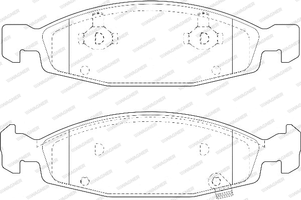 Brake Pad Set, disc brake (WBP23336A)