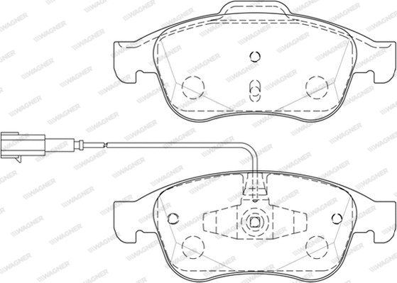 Brake Pad Set, disc brake (WBP25180A)
