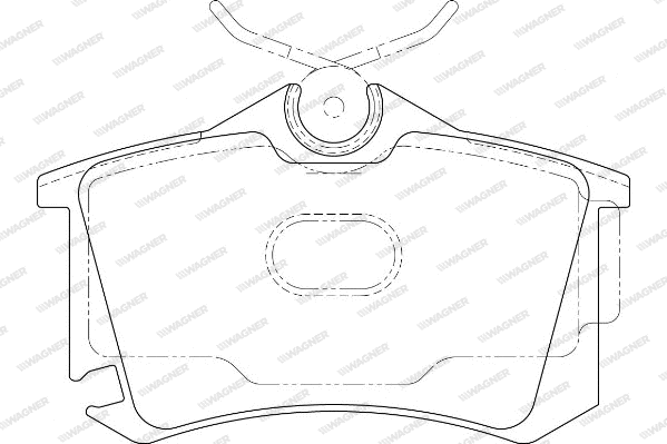 Brake Pad Set, disc brake (WBP23823A)