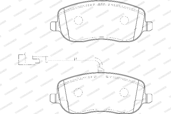 Brake Pad Set, disc brake (WBP20261B)