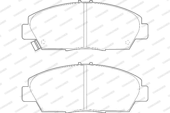 Brake Pad Set, disc brake (WBP21497A)