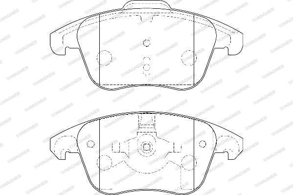 Brake Pad Set, disc brake (WBP24557A)
