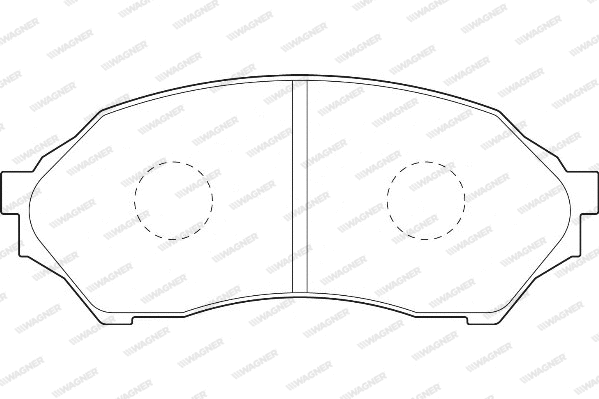 Brake Pad Set, disc brake (WBP23490A)