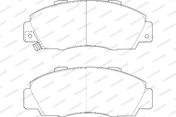 Brake Pad Set, disc brake (WBP21651A)