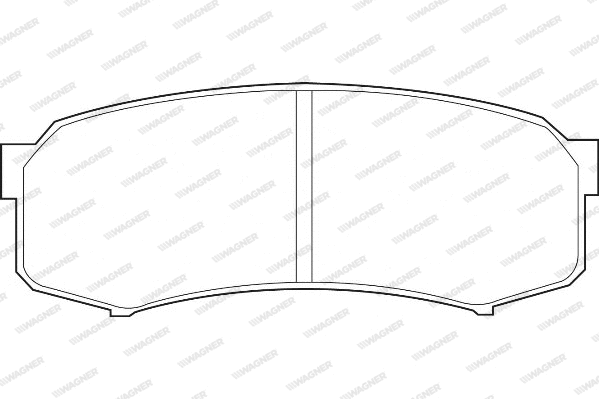 Brake Pad Set, disc brake (WBP21947A)