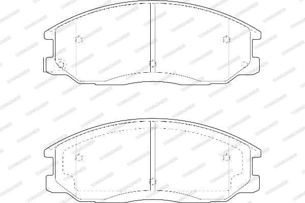 Brake Pad Set, disc brake (WBP23569A)