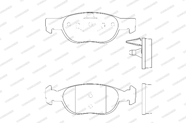 Brake Pad Set, disc brake (WBP21930A)