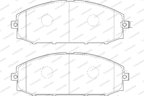 Brake Pad Set, disc brake (WBP23611A)