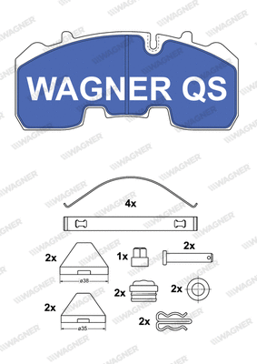Brake Pad Set, disc brake (2926504950)