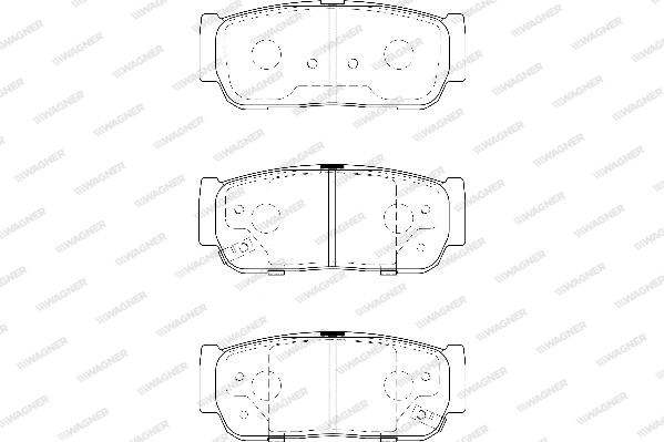 Brake Pad Set, disc brake (WBP23545A)