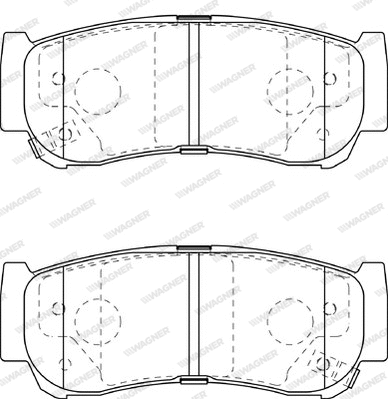 Brake Pad Set, disc brake (WBP24488A)