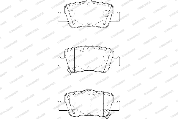 Brake Pad Set, disc brake (WBP24664A)