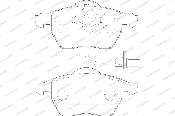 Brake Pad Set, disc brake (WBP20676A)