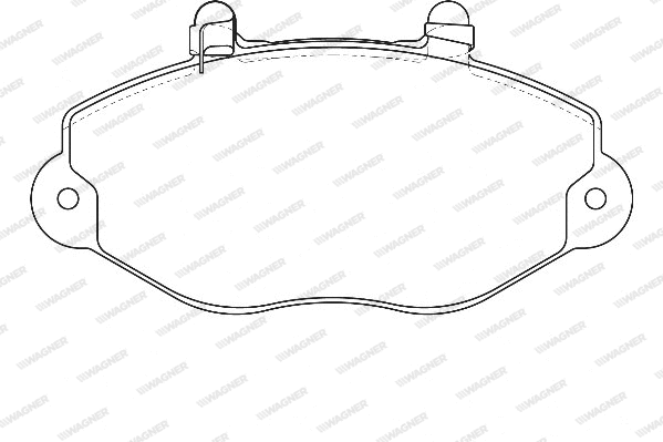 Brake Pad Set, disc brake (WBP21469B)