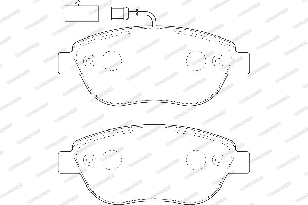 Brake Pad Set, disc brake (WBP23708A)