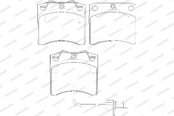 Brake Pad Set, disc brake (WBP20651A)