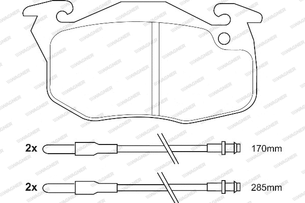 Brake Pad Set, disc brake (WBP21414A)