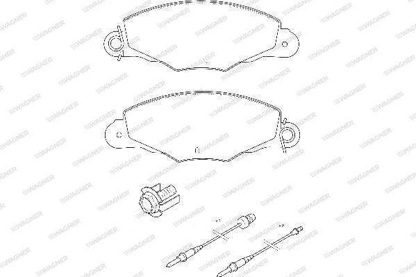 Brake Pad Set, disc brake (WBP23135A)