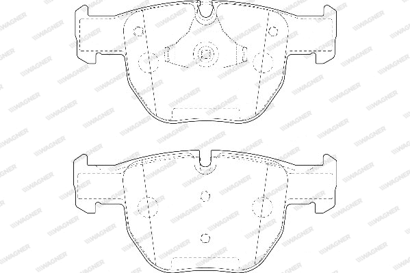 Brake Pad Set, disc brake (WBP23397A)