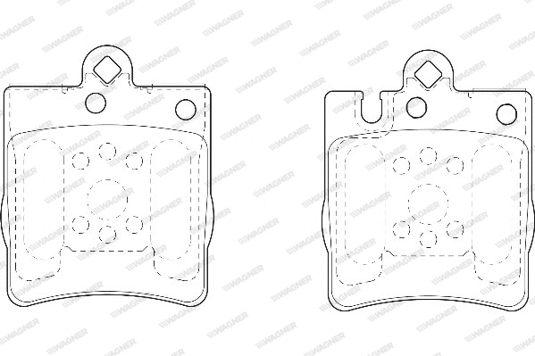 Brake Pad Set, disc brake (WBP21898A)